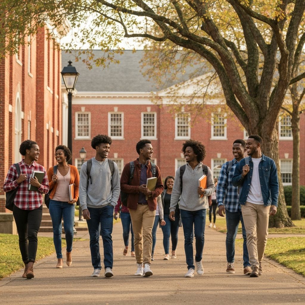 Students on the Arkansas Baptist College campus